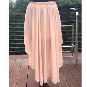 Maxi flowing ballerina skirt